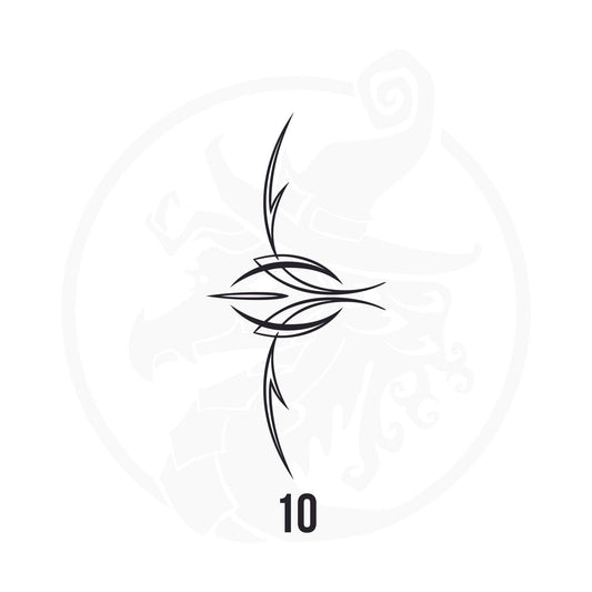 Pinstripe Vinyl Decal Series 125 Style 10, premium high-quality die-cut vinyl decal design #1 for cars, trucks, motorcycles, laptops, and more, sticker