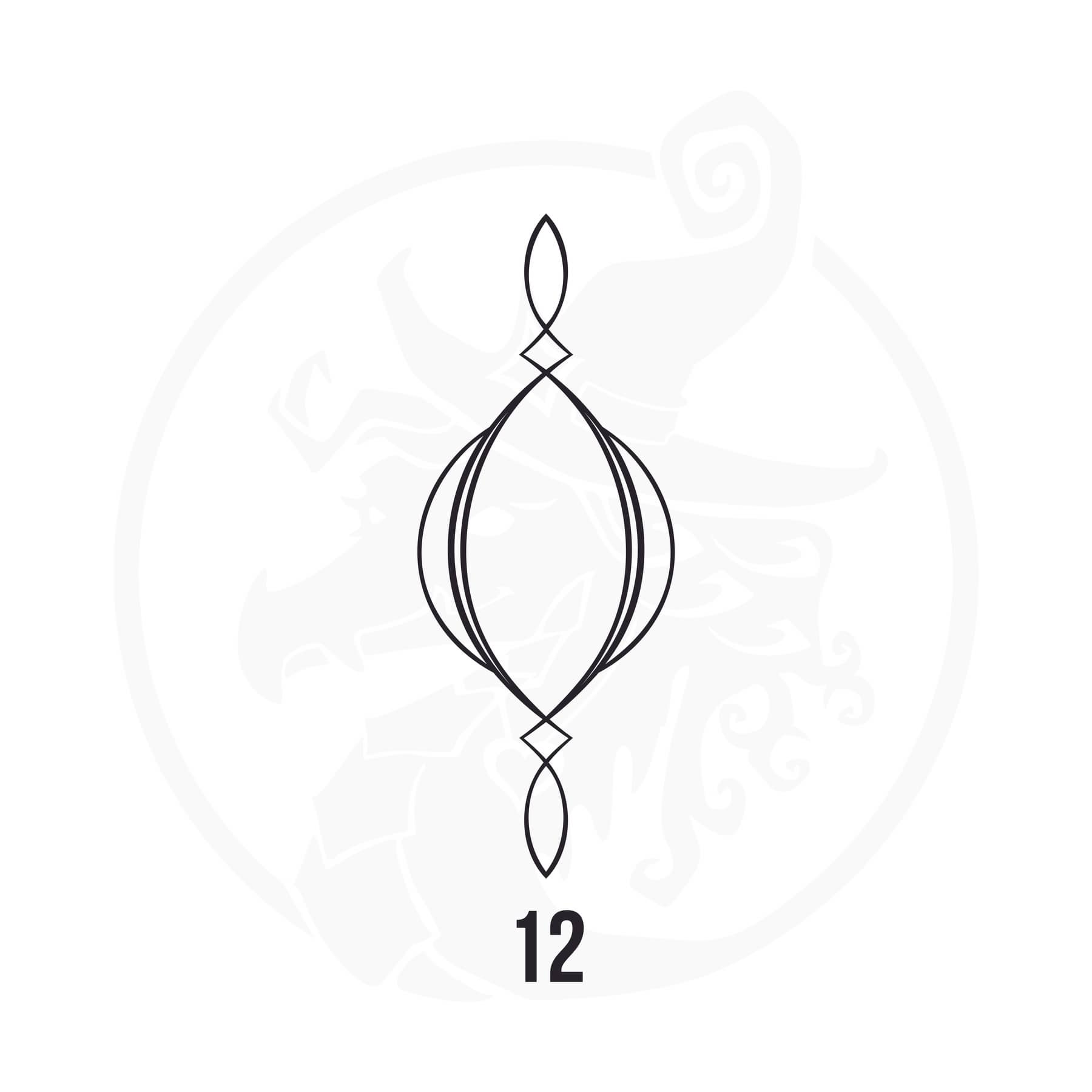 Pinstripe Vinyl Decal Series 125 Style 12, premium high-quality die-cut vinyl decal design #1 for cars, trucks, motorcycles, laptops, and more, sticker