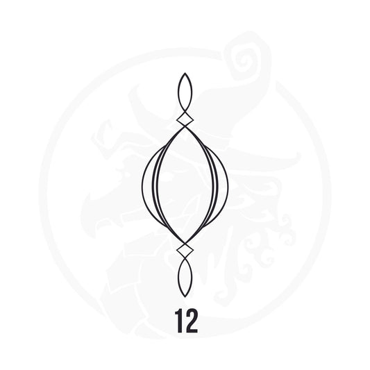 Pinstripe Vinyl Decal Series 125 Style 12, premium high-quality die-cut vinyl decal design #1 for cars, trucks, motorcycles, laptops, and more, sticker