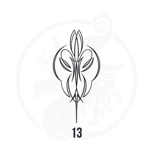 Pinstripe Vinyl Decal Series 125 Style 13, premium high-quality die-cut vinyl decal design #1 for cars, trucks, motorcycles, laptops, and more, sticker