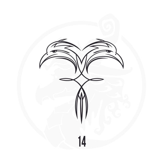 Pinstripe Vinyl Decal Series 125 Style 14, premium high-quality die-cut vinyl decal design #1 for cars, trucks, motorcycles, laptops, and more, sticker