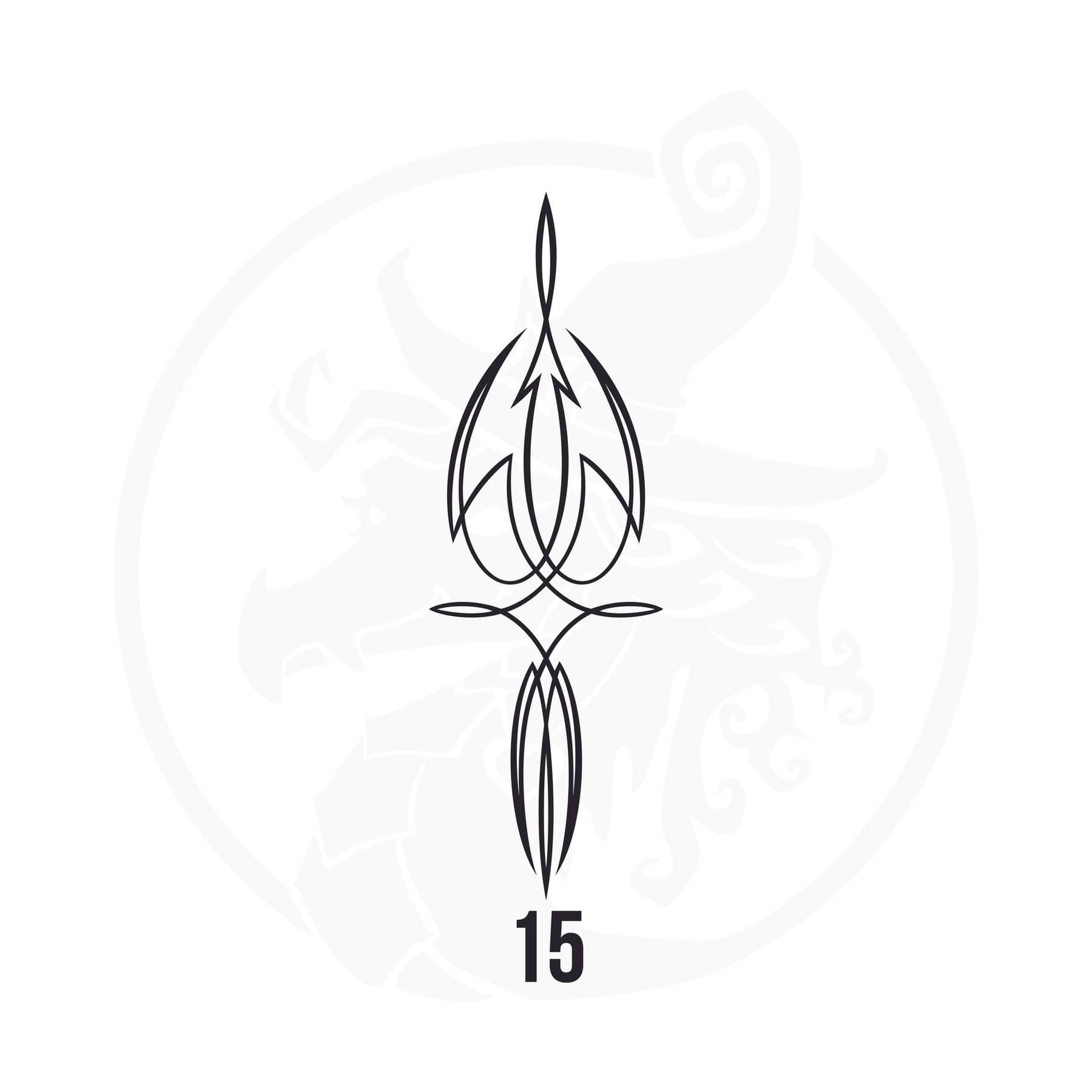 Pinstripe Vinyl Decal Series 125 Style 15, premium high-quality die-cut vinyl decal design #1 for cars, trucks, motorcycles, laptops, and more, sticker