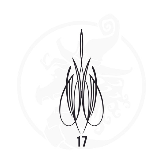 Pinstripe Vinyl Decal Series 125 Style 17, premium high-quality die-cut vinyl decal design #1 for cars, trucks, motorcycles, laptops, and more, sticker