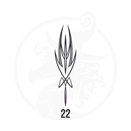 Pinstripe Vinyl Decal Series 125 Style 22, premium high-quality die-cut vinyl decal design #1 for cars, trucks, motorcycles, laptops, and more, sticker
