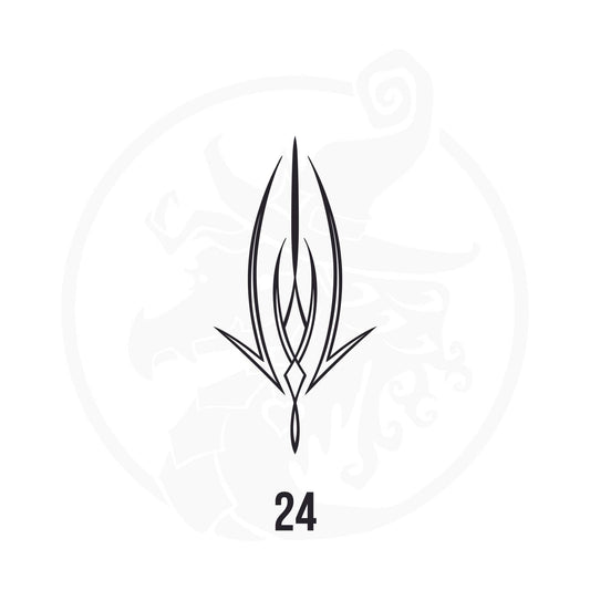 Pinstripe Vinyl Decal Series 125 Style 24, premium high-quality die-cut vinyl decal design #1 for cars, trucks, motorcycles, laptops, and more, sticker