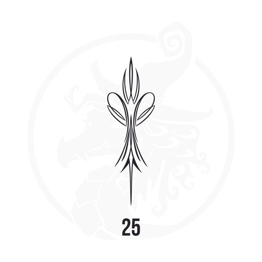 Pinstripe Vinyl Decal Series 125 Style 25, premium high-quality die-cut vinyl decal design #1 for cars, trucks, motorcycles, laptops, and more, sticker