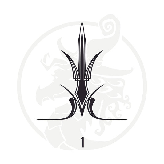 Pinstripe Vinyl Decal Series 126 Style 01, premium high-quality die-cut vinyl decal design #1 for cars, trucks, motorcycles, laptops, and more, sticker