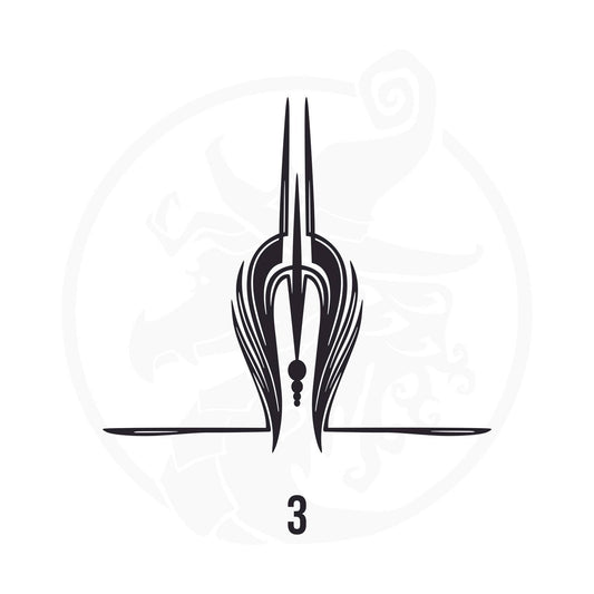 Pinstripe Vinyl Decal Series 126 Style 03, premium high-quality die-cut vinyl decal design #1 for cars, trucks, motorcycles, laptops, and more, sticker