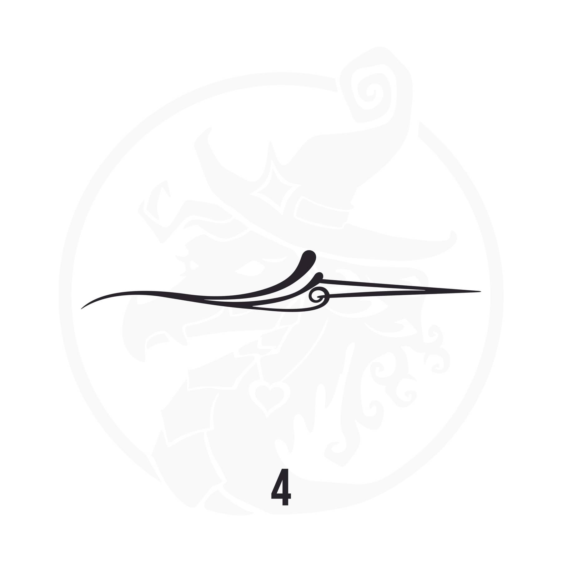 Pinstripe Vinyl Decal Series 126 Style 04, premium high-quality die-cut vinyl decal design #1 for cars, trucks, motorcycles, laptops, and more, sticker