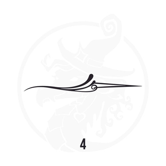 Pinstripe Vinyl Decal Series 126 Style 04, premium high-quality die-cut vinyl decal design #1 for cars, trucks, motorcycles, laptops, and more, sticker