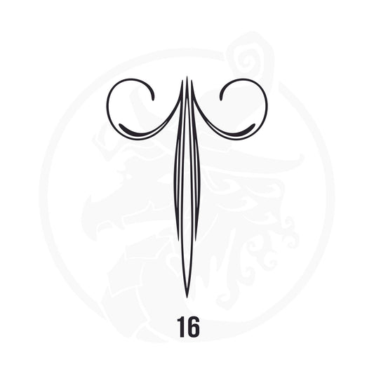 Pinstripe Vinyl Decal Series 126 Style 16, premium high-quality die-cut vinyl decal design #1 for cars, trucks, motorcycles, laptops, and more, sticker