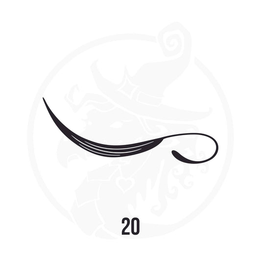 Swoosh & Swish Pinstripe Vinyl Decal – Style 20