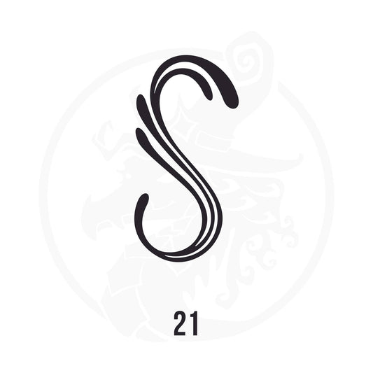 Swoosh & Swish Pinstripe Vinyl Decal – Style 21