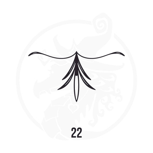 Pinstripe Vinyl Decal Series 126 Style 22, premium high-quality die-cut vinyl decal design #1 for cars, trucks, motorcycles, laptops, and more, sticker