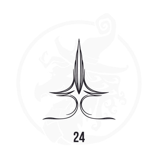 Pinstripe Vinyl Decal Series 126 Style 24, premium high-quality die-cut vinyl decal design #1 for cars, trucks, motorcycles, laptops, and more, sticker