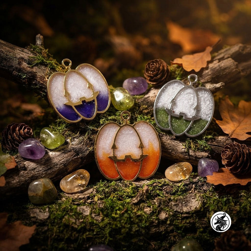 Pumpkin Resin Pendants