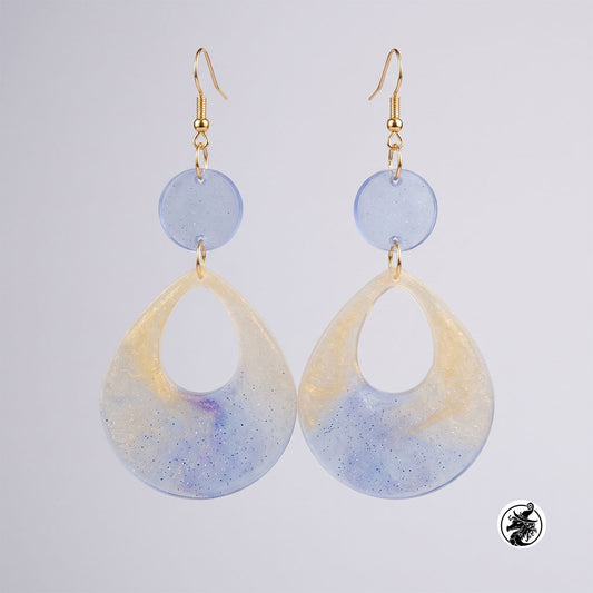 Geometric Teardrop Dangle Earrings