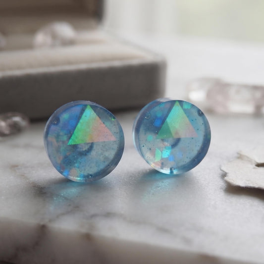 Holographic Stud Earrings