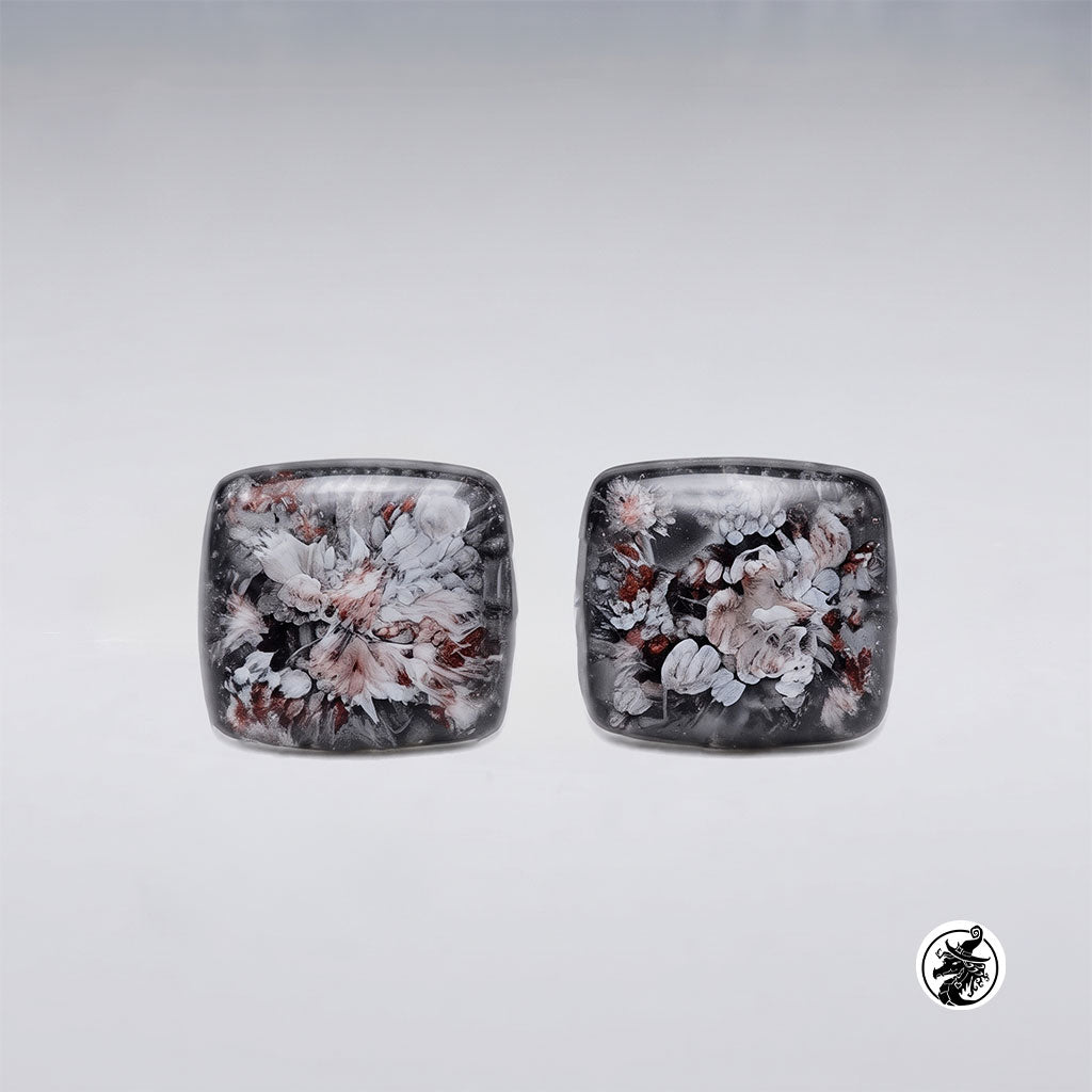 Resin Stud Earrings