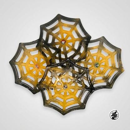 Spiderweb Coaster Set of 4 with Stand - Customize it!