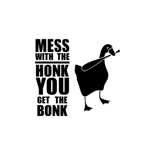 Untitled Goose Game bonk design