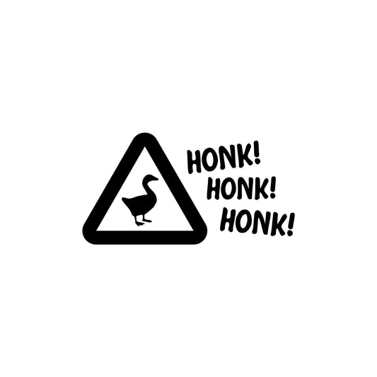 Untitled Goose Game honk warning sign
